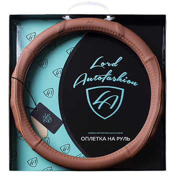 Оплетка на руль каркасная Кожа микрофибра Lord Autofashion (8723 Абрикосовый M)