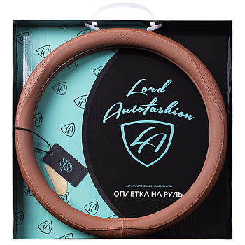 Оплетка на руль каркасная Кожа микрофибра Lord Autofashion (9333 Абрикосовый M)