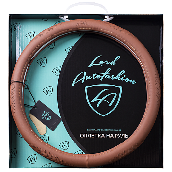 Оплетка на руль каркасная Кожа микрофибра Lord Autofashion (9356 Абрикосовый M)