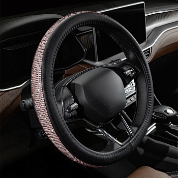 Оплетка на руль каркасная Кожа микрофибра ВС Lord Autofashion (7771 Розовй алмаз М)