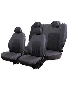Чехлы на сиденья Lord AutoFashion для автомобиля УАЗ Хантер -1, с 11.2003, РЗСиС 60/40, Без подгол. ДУБЛИН " Жаккард" Серый / Сеул Серый