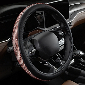 Оплетка на руль каркасная Кожа микрофибра ВС Lord Autofashion (7771 Красный алмаз М)