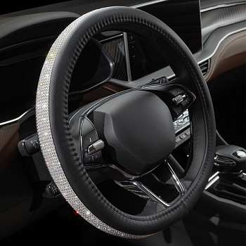 Оплетка на руль каркасная Кожа микрофибра ВС Lord Autofashion (7771 Серебряный алмаз М)