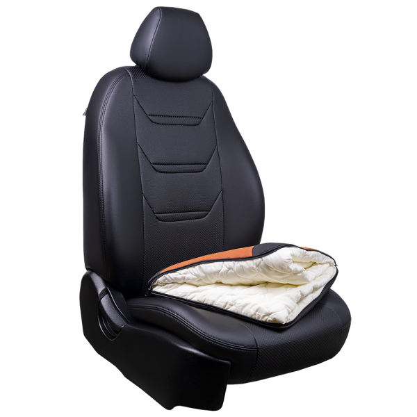 Одеяло стеганное Lord Autofashion XL (67101 black+orange)