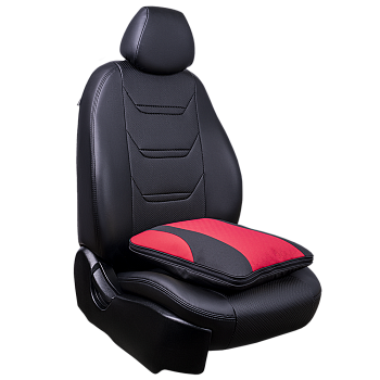 Одеяло стеганное Кожа микрофибра Lord Autofashion XL (67101 Чёрный/Красный)